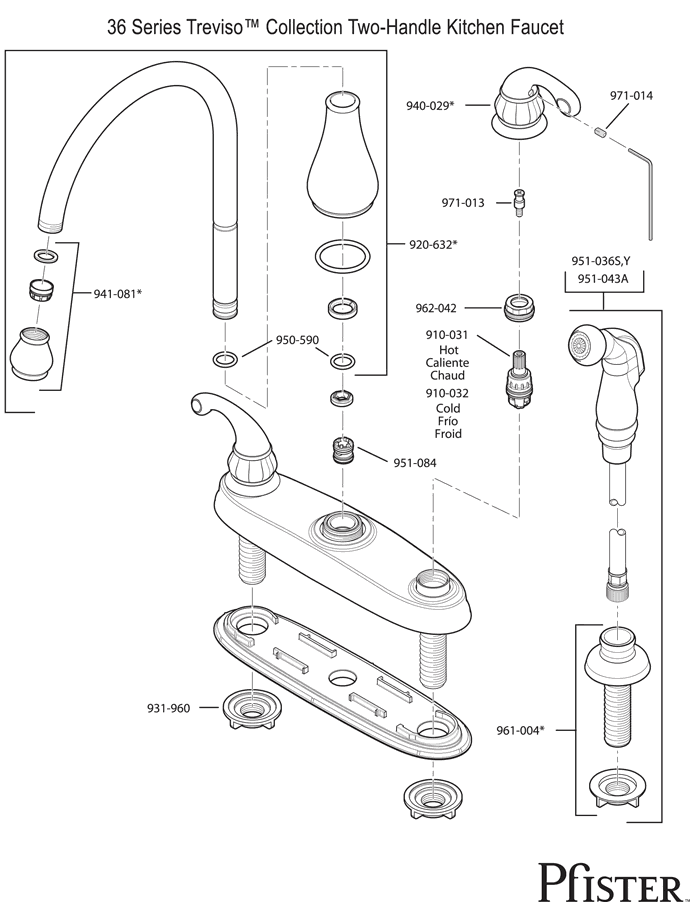 Pfister Replacement Parts